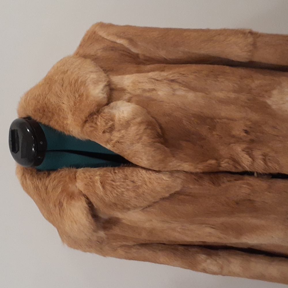Elam real rbbit furr coat.